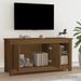 Meuble TV Marron miel 103x36,5x52 cm Bois de pin massif - Photo n°6