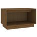 Meuble TV Marron miel 60x35x35 cm Bois de pin massif - Photo n°2