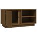 Meuble TV Marron miel 80x35x40,5 cm Bois de pin massif - Photo n°7