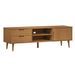 Meuble TV MOLDE Marron 158x40x49 cm Bois de pin massif - Photo n°1