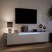 Meuble TV mural avec LED blanc 180x31x39,5 cm - Photo n°5