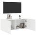 Meuble TV mural blanc 100x30x41 cm - Photo n°4