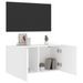 Meuble TV mural blanc 80x30x41 cm - Photo n°4