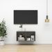 Meuble TV mural Gris brillant 37x37x72 cm - Photo n°1