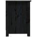 Meuble TV Noir 103x36,5x52 cm Bois de pin massif - Photo n°5