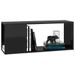 Meuble TV Noir brillant 80x24x32 cm - Photo n°1