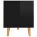 Meuble TV Noir brillant 90x40x48,5 cm Scandy - Photo n°6