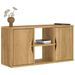 Meuble TV ODDA 79x24x40,5 cm bois massif pin - Photo n°1