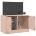 Meuble TV rose 67x39x44 cm acier - Photo n°3