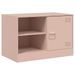 Meuble TV rose 67x39x44 cm acier - Photo n°2