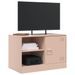 Meuble TV rose 67x39x44 cm acier - Photo n°4