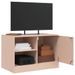 Meuble TV rose 67x39x44 cm acier - Photo n°5