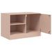 Meuble TV rose 67x39x44 cm acier - Photo n°7