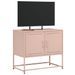 Meuble TV rose 68,5x39x60,5 cm acier - Photo n°4