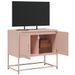 Meuble TV rose 68,5x39x60,5 cm acier - Photo n°5