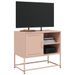 Meuble TV rose 68x39x60,5 cm acier - Photo n°5