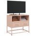 Meuble TV rose 68x39x60,5 cm acier - Photo n°5