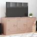 Meuble TV rose 99x39x44 cm acier - Photo n°1