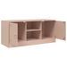 Meuble TV rose 99x39x44 cm acier - Photo n°7