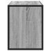 Meuble TV sonoma gris 100x31x39,5 cm bois d'ingénierie et métal - Photo n°5