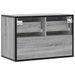 Meuble TV sonoma gris 60x31x39,5 cm bois d'ingénierie et métal - Photo n°6