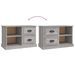 Meuble TV sonoma gris 73x35,5x47,5 cm bois d'ingénierie - Photo n°9