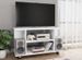 Meuble TV sur roulettes bois blanc mat Java - Photo n°2
