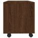 Meuble TV sur roulettes Chêne marron 90x35x35cm Bois ingénierie - Photo n°5