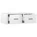 Meuble TV suspendu Blanc brillant 80x36x25 cm Bois d'ingénierie - Photo n°7