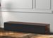 Meuble TV tissu acoustique noir et bois foncé Washington 160 cm - Photo n°2