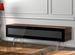 Meuble TV verre infrarouge et bois foncé pieds métal Noosa 160 cm - Photo n°2