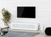 Meuble TV verre infrarouge et mélaminé blanc mat Studio 165 cm - Photo n°2