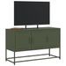 Meuble TV vert olive 100,5x39x60,5 cm acier - Photo n°4