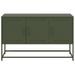 Meuble TV vert olive 100,5x39x60,5 cm acier - Photo n°6