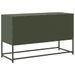 Meuble TV vert olive 100,5x39x60,5 cm acier - Photo n°8