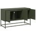 Meuble TV vert olive 100,5x39x60,5 cm acier - Photo n°9