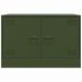 Meuble TV vert olive 67x39x44 cm acier - Photo n°6