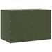 Meuble TV vert olive 67x39x44 cm acier - Photo n°9