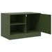 Meuble TV vert olive 67x39x44 cm acier - Photo n°7