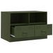 Meuble TV vert olive 67x39x44 cm acier - Photo n°7