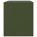 Meuble TV vert olive 67x39x44 cm acier - Photo n°8