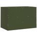 Meuble TV vert olive 67x39x44 cm acier - Photo n°9