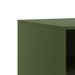 Meuble TV vert olive 67x39x44 cm acier - Photo n°10