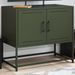 Meuble TV vert olive 68,5x39x60,5 cm acier - Photo n°1