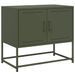 Meuble TV vert olive 68,5x39x60,5 cm acier - Photo n°2