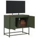 Meuble TV vert olive 68,5x39x60,5 cm acier - Photo n°5