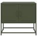 Meuble TV vert olive 68,5x39x60,5 cm acier - Photo n°6