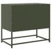 Meuble TV vert olive 68,5x39x60,5 cm acier - Photo n°8