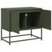 Meuble TV vert olive 68,5x39x60,5 cm acier - Photo n°9