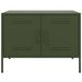 Meuble TV vert olive 68x39x50,5 cm acier - Photo n°6